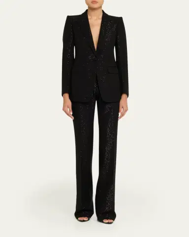 Tom Ford Sequined Single-Breasted Blazer Jacket | Thumbnail 2 Tom Ford Sequined Single-Breasted Blazer Jacket | Thumbnail 2