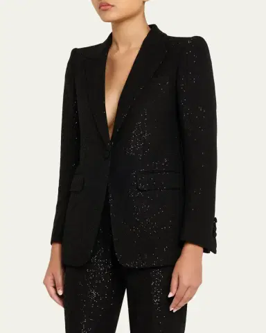 Tom Ford Sequined Single-Breasted Blazer Jacket | Thumbnail 4 Tom Ford Sequined Single-Breasted Blazer Jacket | Thumbnail 4