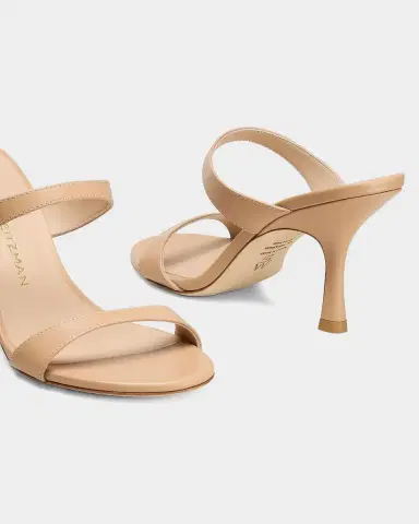 Stuart Weitzman 85mm Nudist Leather Dual-Strap Sandals | Thumbnail 2 Stuart Weitzman 85mm Nudist Leather Dual-Strap Sandals | Thumbnail 2