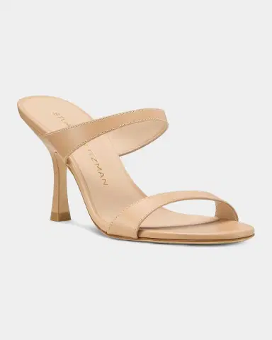 Stuart Weitzman 85mm Nudist Leather Dual-Strap Sandals | Thumbnail 3 Stuart Weitzman 85mm Nudist Leather Dual-Strap Sandals | Thumbnail 3