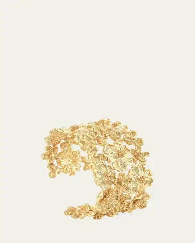 Anabel Aram Jewelry Wildflowers Wide Cuff Bracelet | Thumbnail 3