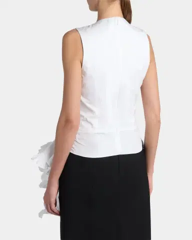Alexander McQueen Asymmetric Ruffled Peplum-Hem Blouse | Thumbnail 7