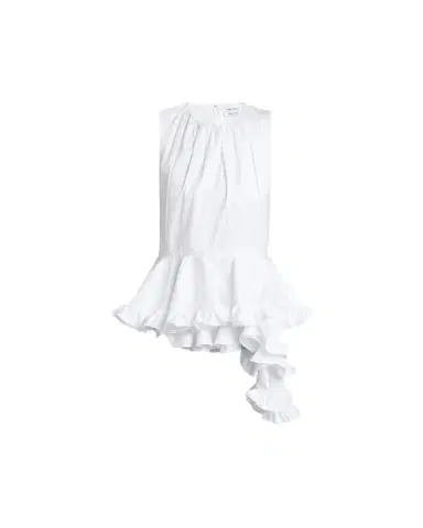 Alexander McQueen Asymmetric Ruffled Peplum-Hem Blouse | Thumbnail 1