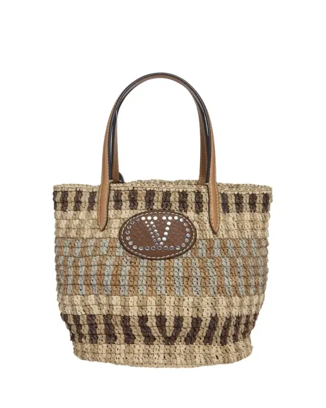 VLOGO Signature Small Crochet Bucket Bag