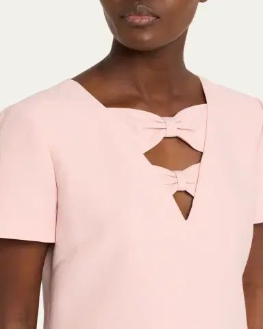 Valentino Garavani Bow Cutout Short-Sleeve Mini Dress | Thumbnail 9 Valentino Garavani Bow Cutout Short-Sleeve Mini Dress | Thumbnail 9