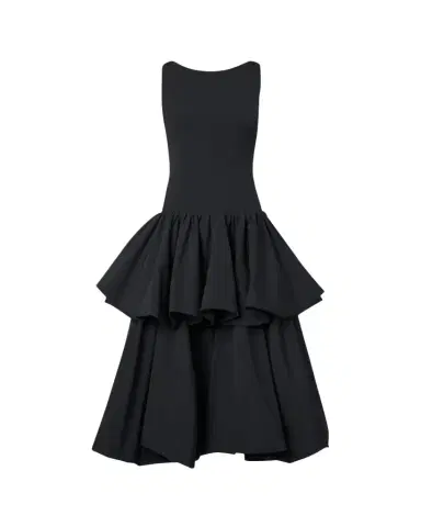 Akris punto Drop-Waist Ruffle Maxi Dress | Thumbnail 1