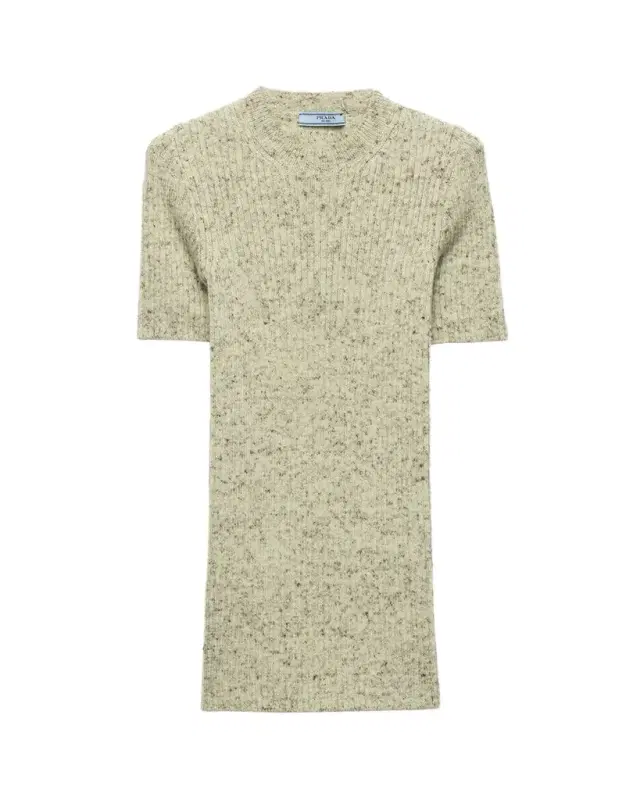 Wool and Linen Short-Sleeve Sweater