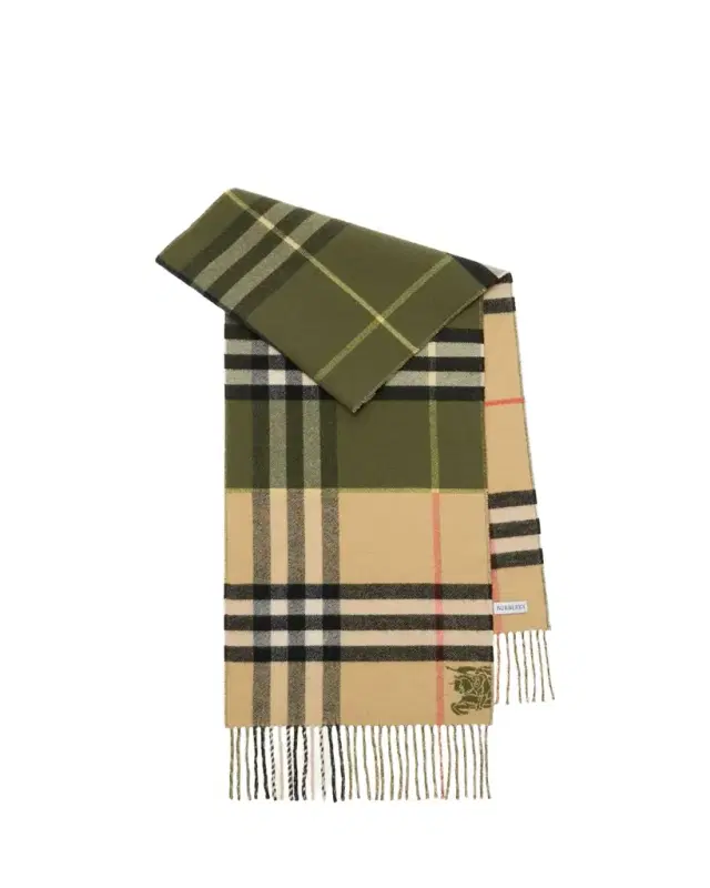 Burberry Men's Contrast Check Cashmere Scarf