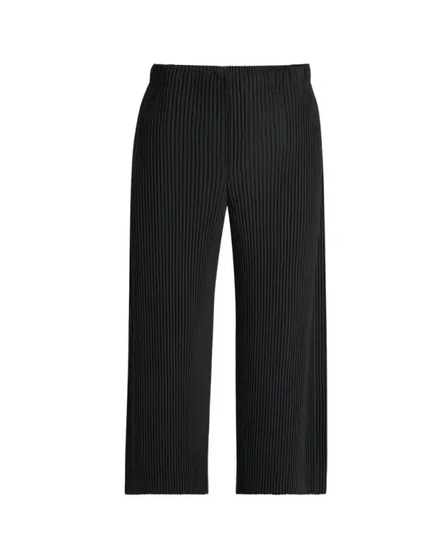 Men's Black Pleated Trousers
