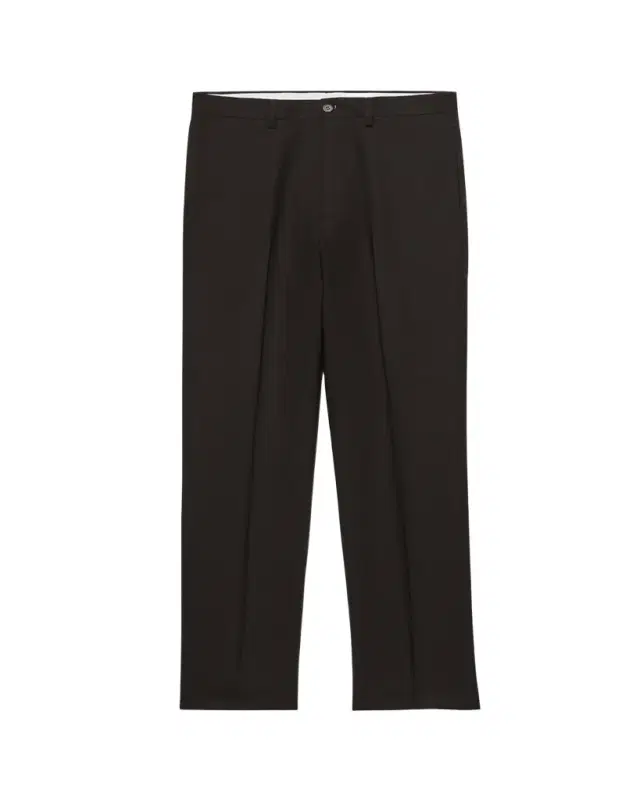 Prada Men's Wool Fleece Straight Flat-Front Pants