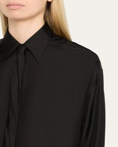 Zimmermann Relaxed Long-Sleeve Tie Shirt | Thumbnail 5 Zimmermann Relaxed Long-Sleeve Tie Shirt | Thumbnail 5