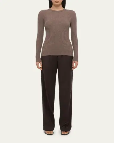 Helmut Lang Open-Back Ribbed Wool Top | Thumbnail 2 Helmut Lang Open-Back Ribbed Wool Top | Thumbnail 2