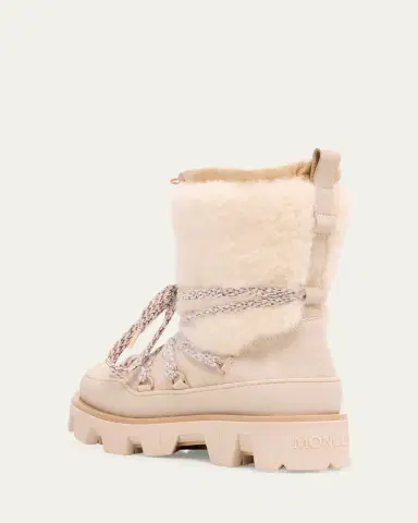 Moncler Peak Apres Suede and Shearling Ankle Boots | Thumbnail 2