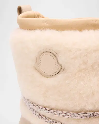Moncler Peak Apres Suede and Shearling Ankle Boots | Thumbnail 5