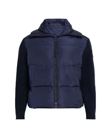 Canada Goose Men's HyBridge Wool-Knit Nylon Down Hooded Jacket | Thumbnail 1 Canada Goose Men's HyBridge Wool-Knit Nylon Down Hooded Jacket | Thumbnail 1