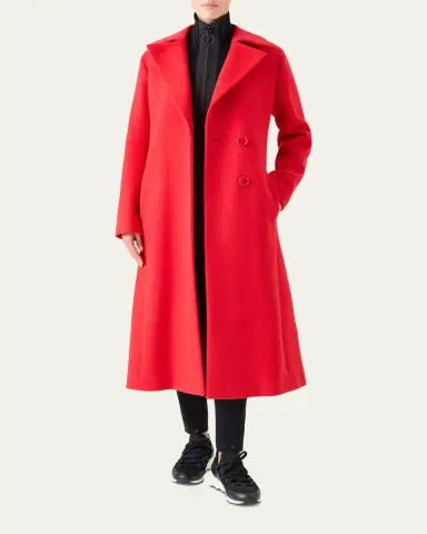 Akris punto Belted Long Wrap Coat | Thumbnail 4 Akris punto Belted Long Wrap Coat | Thumbnail 4