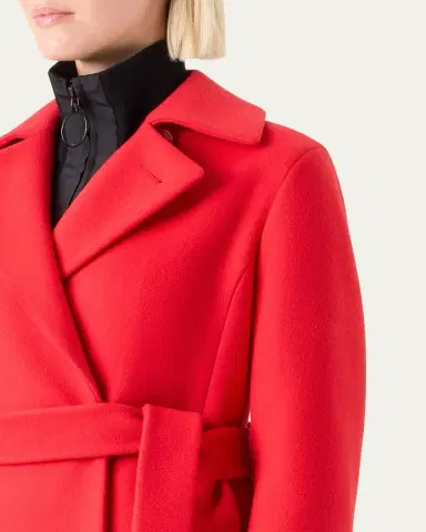 Akris punto Belted Long Wrap Coat | Thumbnail 5 Akris punto Belted Long Wrap Coat | Thumbnail 5