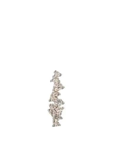 Sydney Evan 14K White Gold Small Cocktail Bar Stud Earring, Single | Thumbnail 1 Sydney Evan 14K White Gold Small Cocktail Bar Stud Earring, Single | Thumbnail 1