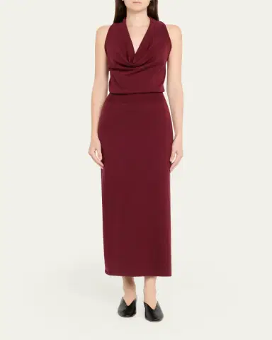 Simkhai Ramona Knit Cowl-Neck Midi Dress | Thumbnail 6 Simkhai Ramona Knit Cowl-Neck Midi Dress | Thumbnail 6
