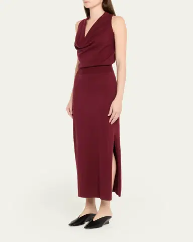 Simkhai Ramona Knit Cowl-Neck Midi Dress | Thumbnail 8 Simkhai Ramona Knit Cowl-Neck Midi Dress | Thumbnail 8