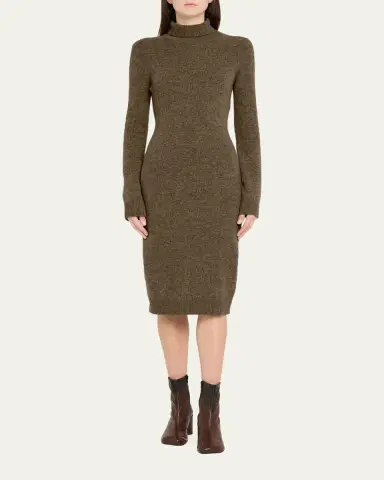 MM6 MAISON MARGIELA Wool-Blend Turtleneck Sweater Dress | Thumbnail 2