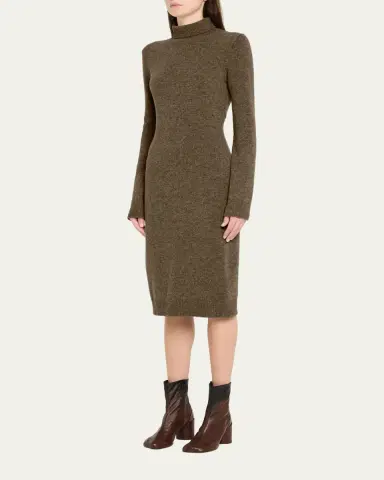 MM6 MAISON MARGIELA Wool-Blend Turtleneck Sweater Dress | Thumbnail 4