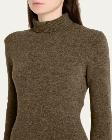 MM6 MAISON MARGIELA Wool-Blend Turtleneck Sweater Dress | Thumbnail 5