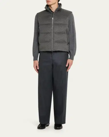 Sease Men's Insulated Cashmere Reversible Vest | Thumbnail 2 Sease Men's Insulated Cashmere Reversible Vest | Thumbnail 2