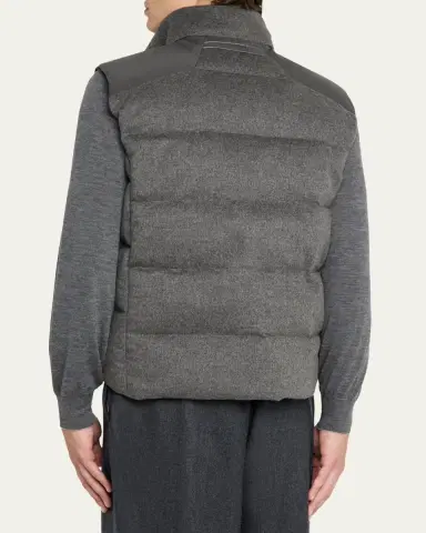 Sease Men's Insulated Cashmere Reversible Vest | Thumbnail 3 Sease Men's Insulated Cashmere Reversible Vest | Thumbnail 3
