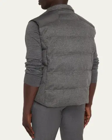 Sease Men's Insulated Cashmere Reversible Vest | Thumbnail 7 Sease Men's Insulated Cashmere Reversible Vest | Thumbnail 7