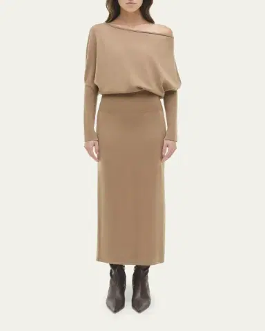 Simkhai Janese Off-The-Shoulder Knit Midi Dress | Thumbnail 2 Simkhai Janese Off-The-Shoulder Knit Midi Dress | Thumbnail 2