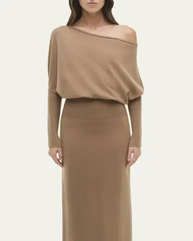 Simkhai Janese Off-The-Shoulder Knit Midi Dress | Thumbnail 5 Simkhai Janese Off-The-Shoulder Knit Midi Dress | Thumbnail 5