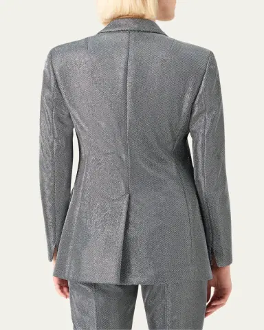 Akris punto Strass Single-Breasted Boyfriend Blazer | Thumbnail 3 Akris punto Strass Single-Breasted Boyfriend Blazer | Thumbnail 3