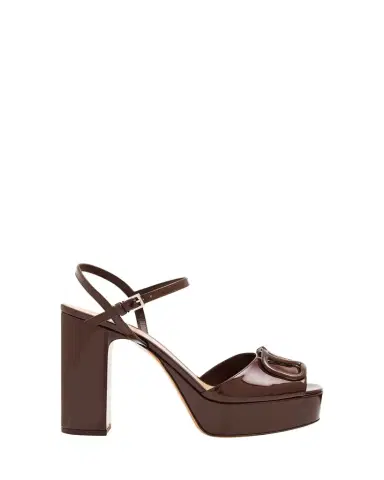 Valentino Garavani VLogo Signature Patent Leather Platform Sandals | Thumbnail 1 Valentino Garavani VLogo Signature Patent Leather Platform Sandals | Thumbnail 1