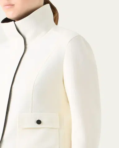 Akris punto Wool Tricotine Zip Jacket | Thumbnail 5 Akris punto Wool Tricotine Zip Jacket | Thumbnail 5