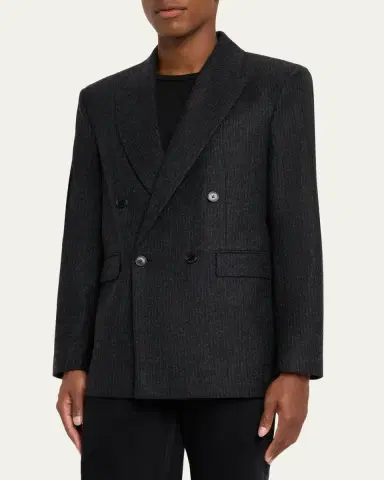 Frame Men's Pinstripe Wool Blazer | Thumbnail 4