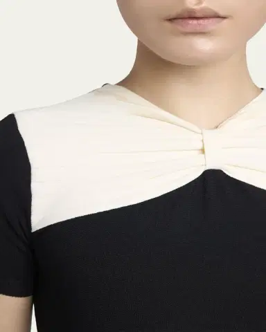 Valentino Garavani Bow-Neck Knit Short-Sleeve Mini Dress | Thumbnail 5 Valentino Garavani Bow-Neck Knit Short-Sleeve Mini Dress | Thumbnail 5