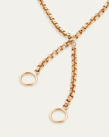 Marla Aaron 14K Yellow Gold Rolo Chain, 22"L | Thumbnail 3 Marla Aaron 14K Yellow Gold Rolo Chain, 22"L | Thumbnail 3