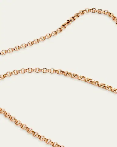 Marla Aaron 14K Yellow Gold Rolo Chain, 22"L | Thumbnail 4 Marla Aaron 14K Yellow Gold Rolo Chain, 22"L | Thumbnail 4
