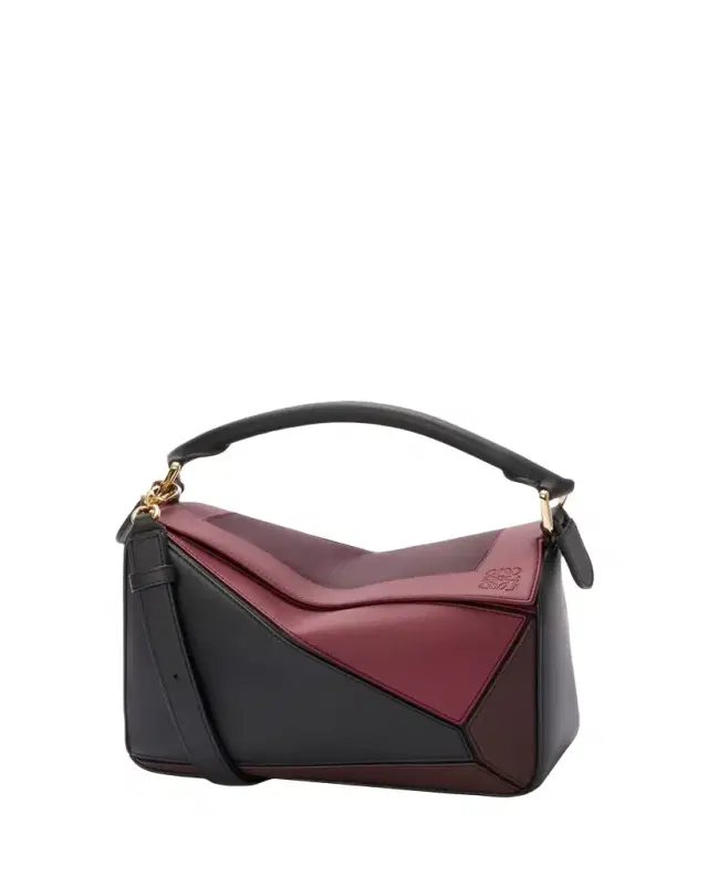 x Albers Puzzle Square Shoulder Bag in Leather