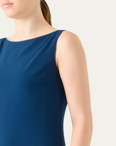 Akris punto Dot Ruffle Sleeveless Midi Dress | Thumbnail 5 Akris punto Dot Ruffle Sleeveless Midi Dress | Thumbnail 5
