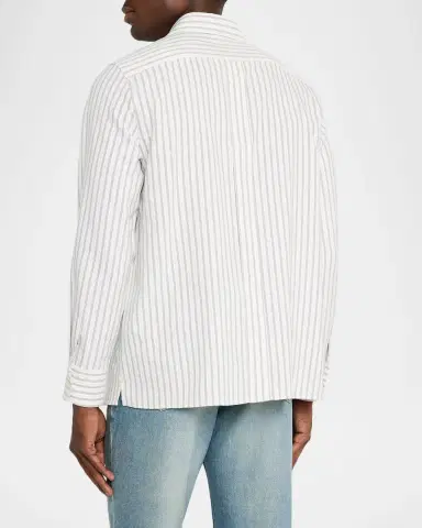 Saint Laurent Men's Striped Sport Shirt | Thumbnail 2