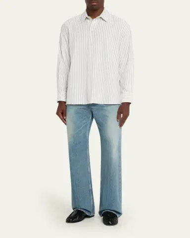 Saint Laurent Men's Striped Sport Shirt | Thumbnail 6