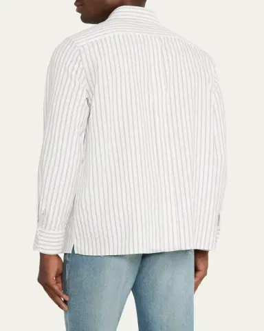 Saint Laurent Men's Striped Sport Shirt | Thumbnail 7