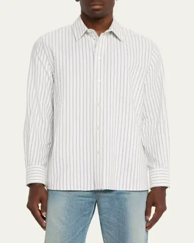 Saint Laurent Men's Striped Sport Shirt | Thumbnail 8