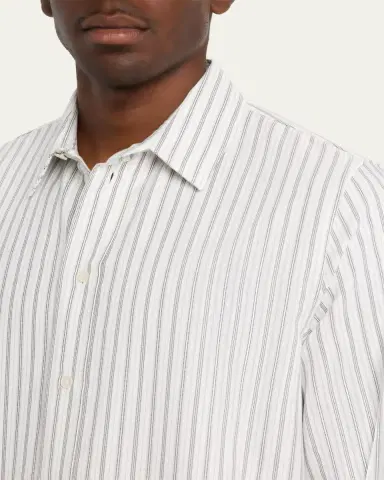 Saint Laurent Men's Striped Sport Shirt | Thumbnail 9