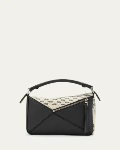 Loewe x Albers Puzzle Small Fringe Shoulder Bag in Woven Textile | Thumbnail 3 Loewe x Albers Puzzle Small Fringe Shoulder Bag in Woven Textile | Thumbnail 3