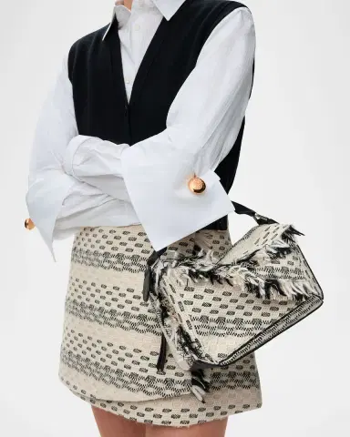 Loewe x Albers Puzzle Small Fringe Shoulder Bag in Woven Textile | Thumbnail 6 Loewe x Albers Puzzle Small Fringe Shoulder Bag in Woven Textile | Thumbnail 6