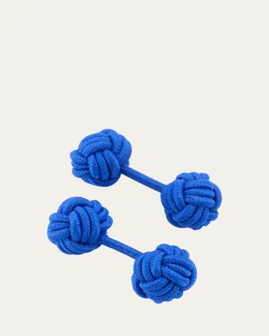 Charvet Men's Knotted Cotton Cufflinks | Thumbnail 13