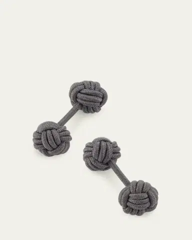 Charvet Men's Knotted Cotton Cufflinks | Thumbnail 3